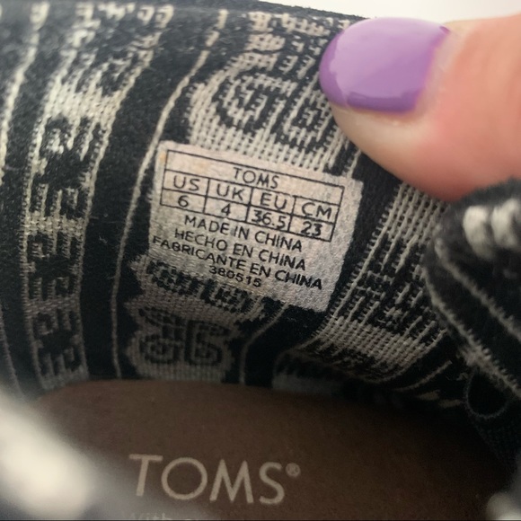 TOMS 380515 Boots Black Desert Wedge Ankle Booties size 7 - Picture 9 of 12